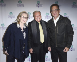 Palm Springs Film Festival Chairman Harold Matzner with Meryl Streep and Tom Hanks